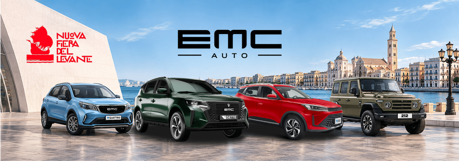 EMC Auto alla Fiera del Levante 2026: fino al 27 settembre a Bari